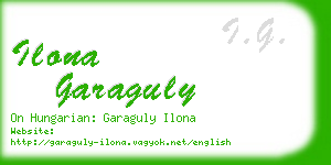 ilona garaguly business card